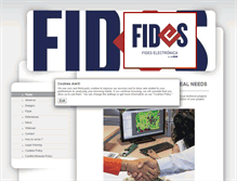 Tablet Screenshot of fides-electronica.com